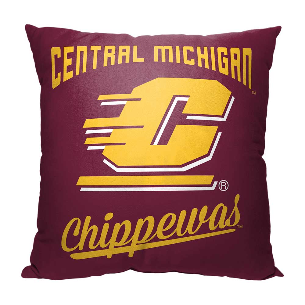 NCAA Central Michigan Chippewas Alumni Throw Pillow 18x18 Inches