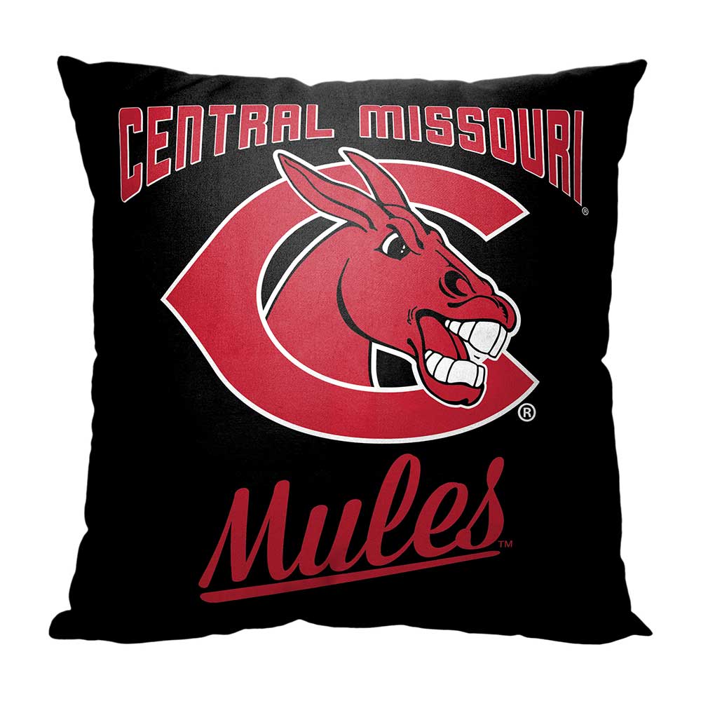 NCAA Central Missouri Mules Alumni Throw Pillow 18x18 Inches