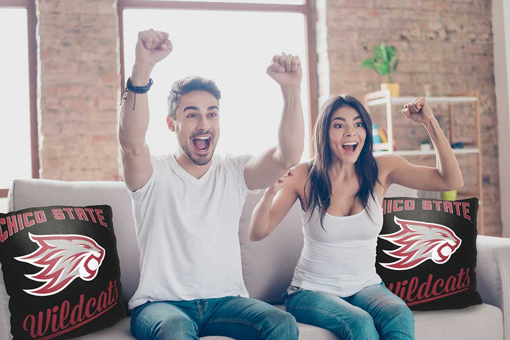 NCAA Chico State Wildcats Alumni Throw Pillow 18x18 Inches