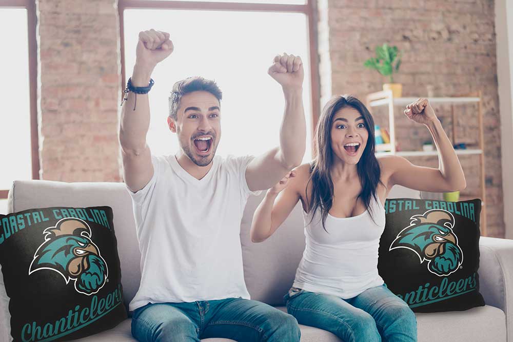 NCAA Coastal Carolina Chanticleers Alumni Throw Pillow 18x18 Inches