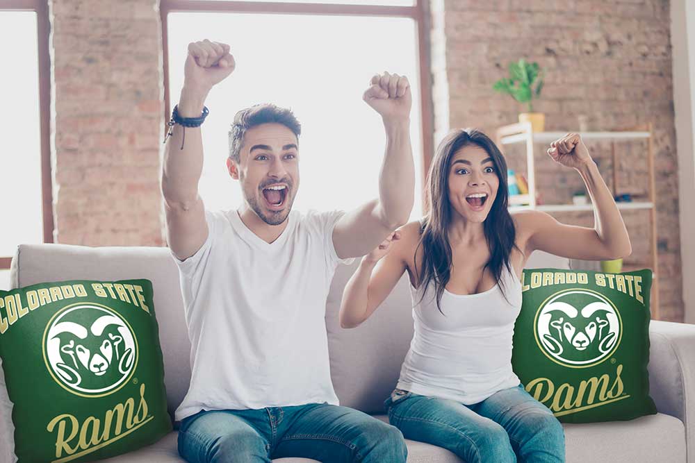 NCAA Colorado State Rams Alumni Throw Pillow 18x18 Inches