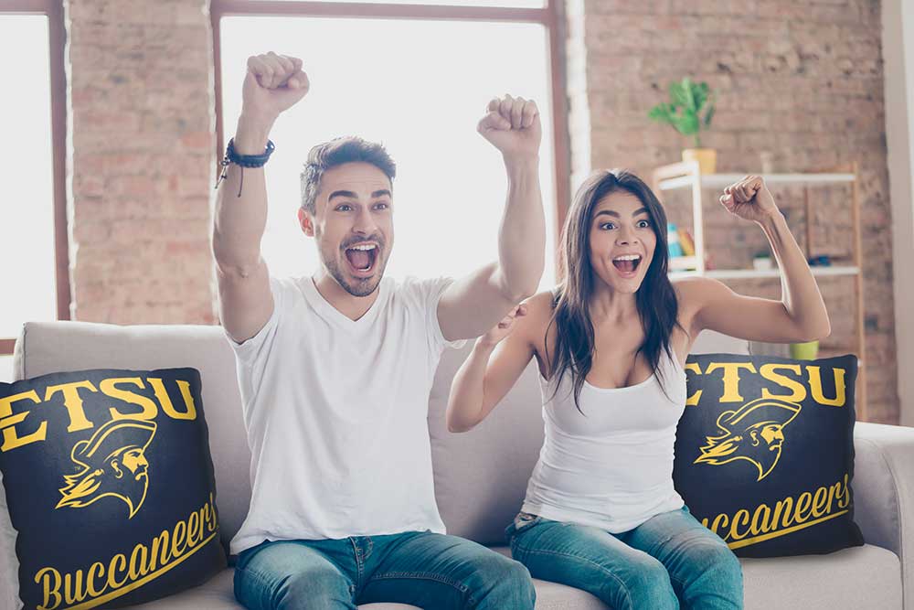 NCAA East Tennessee State Buccaneers Alumni Throw Pillow 18x18 Inches