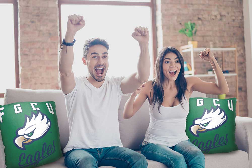 NCAA Florida Gulf Coast Eagles Alumni Throw Pillow 18x18 Inches