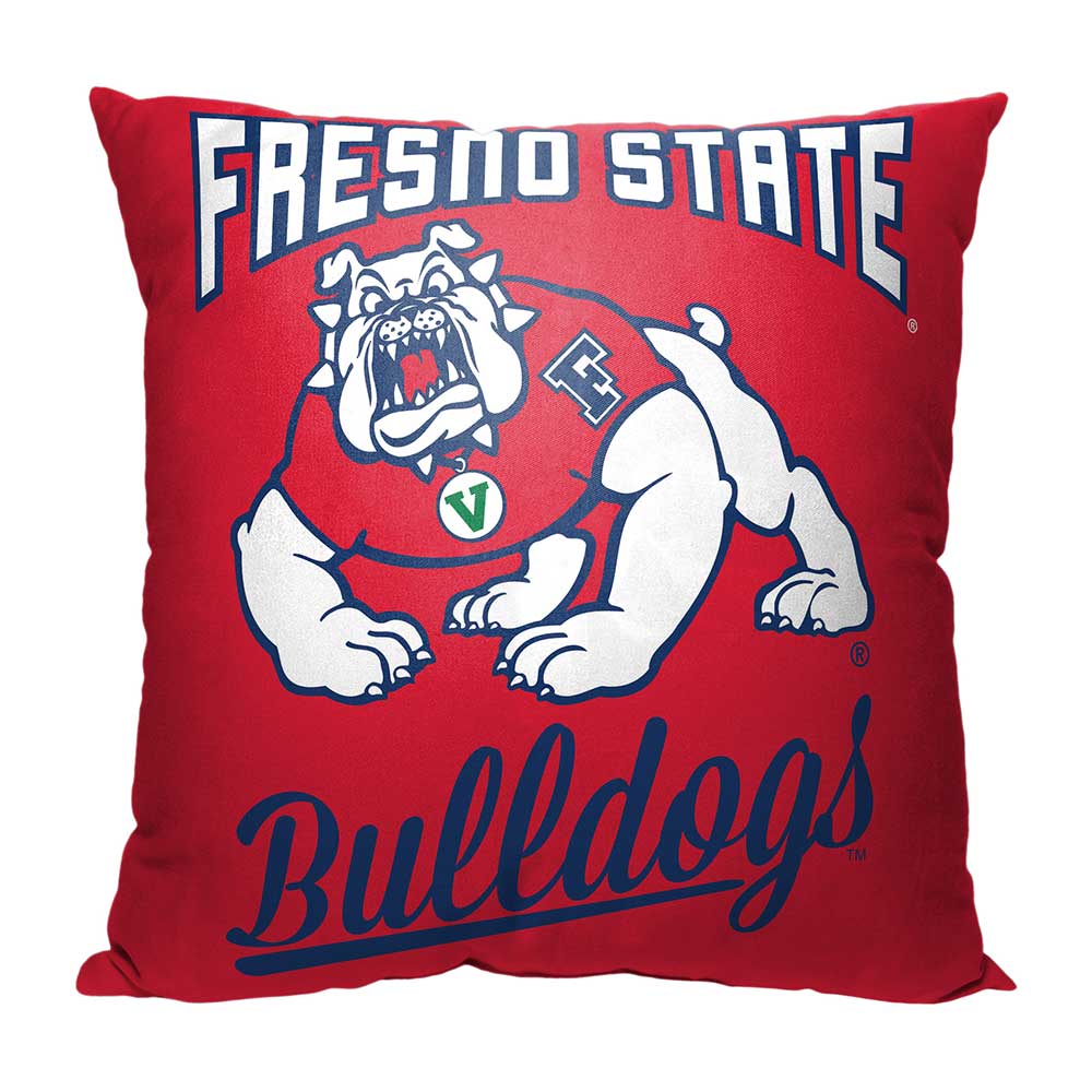 NCAA Fresno State Bulldogs Alumni Throw Pillow 18x18 Inches
