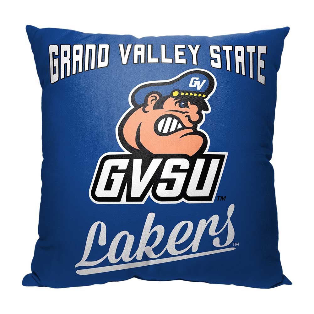 NCAA Grand Valley State Lakers Alumni Throw Pillow 18x18 Inches