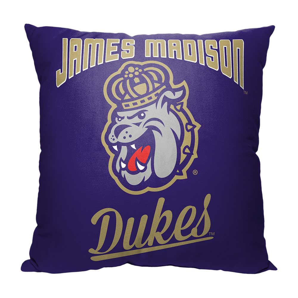 NCAA James Madison Dukes Alumni Throw Pillow 18x18 Inches