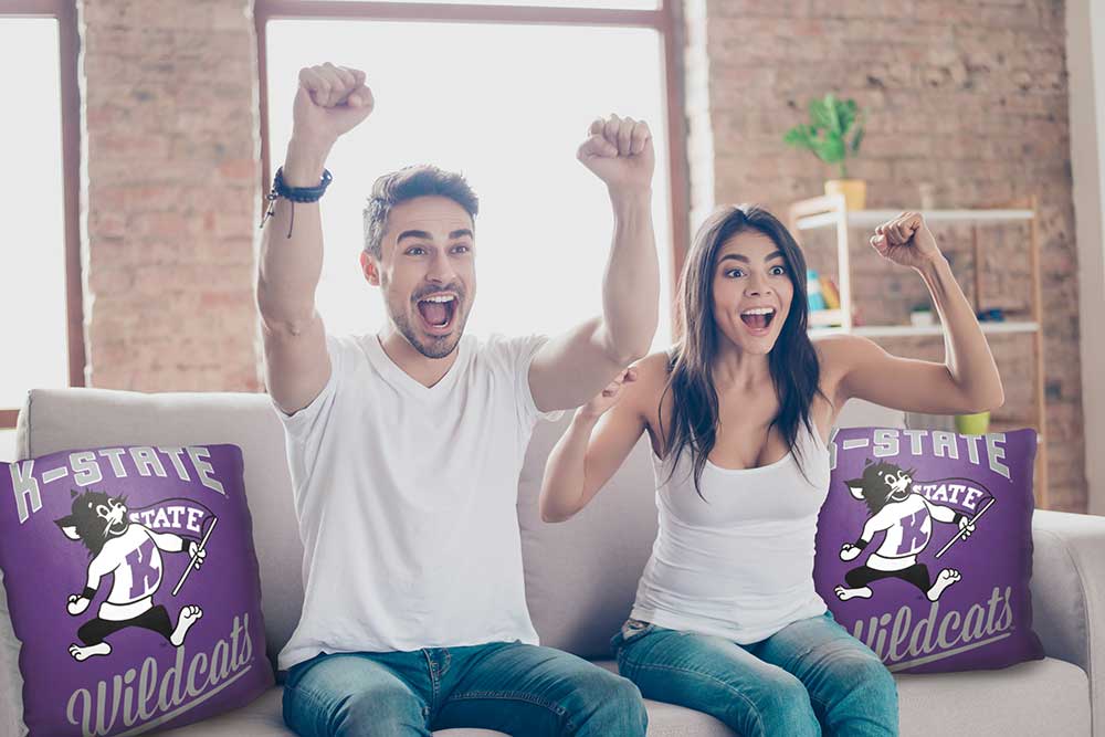 NCAA Kansas State Wildcats Alumni Throw Pillow 18x18 Inches