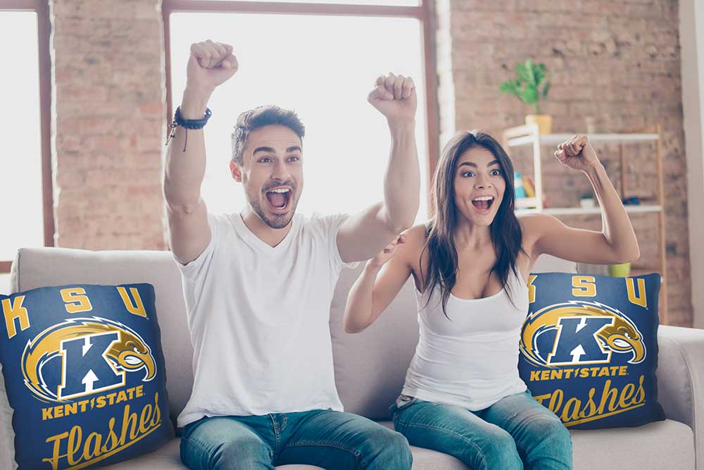 NCAA Kent State Flashes Alumni Throw Pillow 18x18 Inches