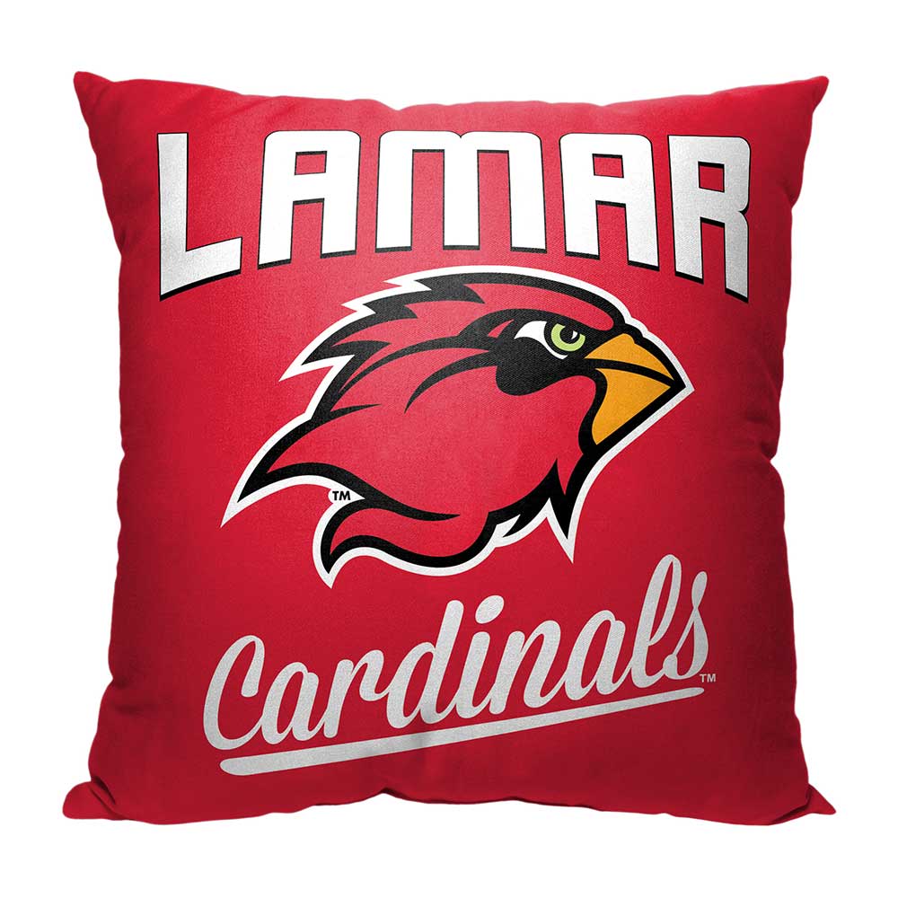 NCAA Lamar Cardinals Alumni Throw Pillow 18x18 Inches