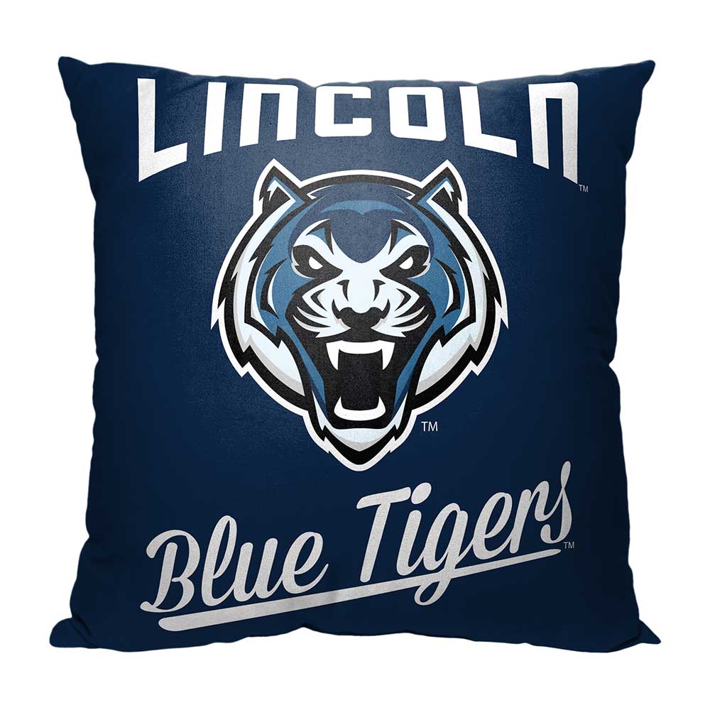 NCAA Lincoln Blue Tigers Alumni Throw Pillow 18x18 Inches