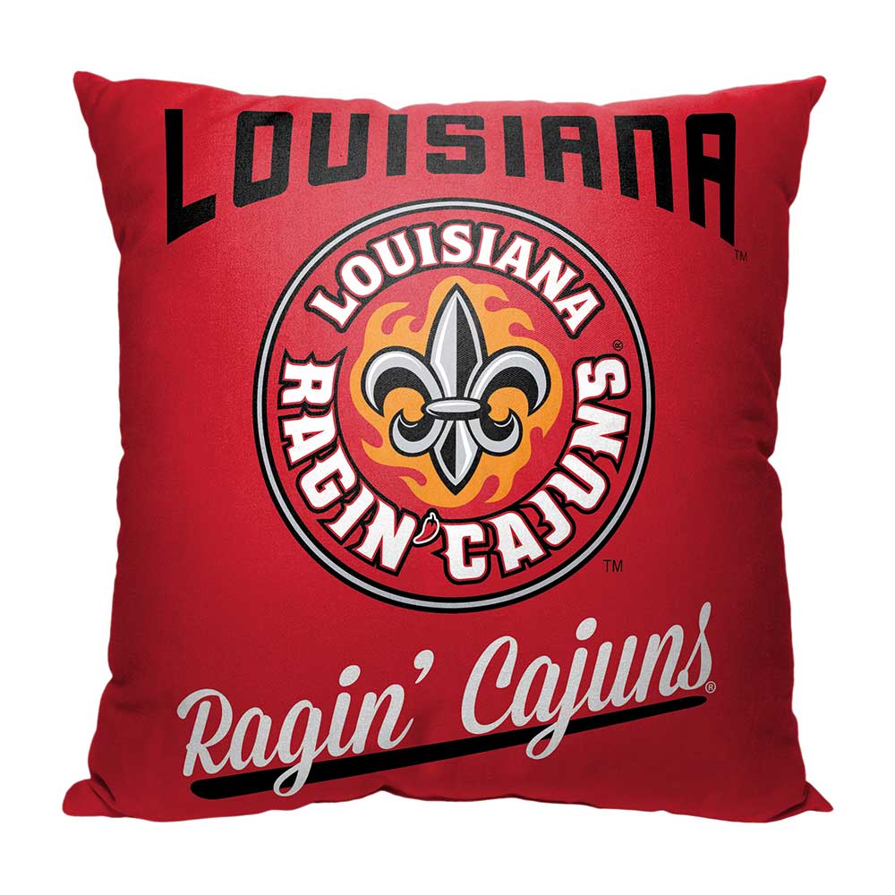 NCAA Louisiana Ragin Cajuns Alumni Throw Pillow 18x18 Inches