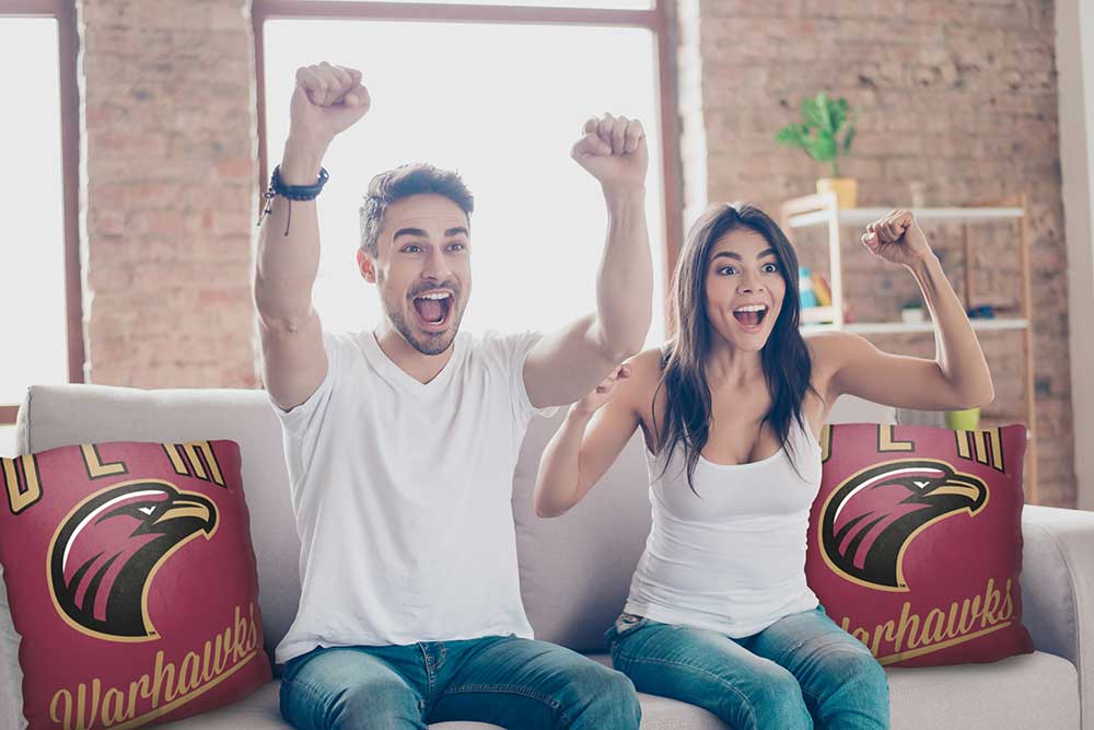 NCAA Louisiana Monroe Warhawks Alumni Throw Pillow 18x18 Inches