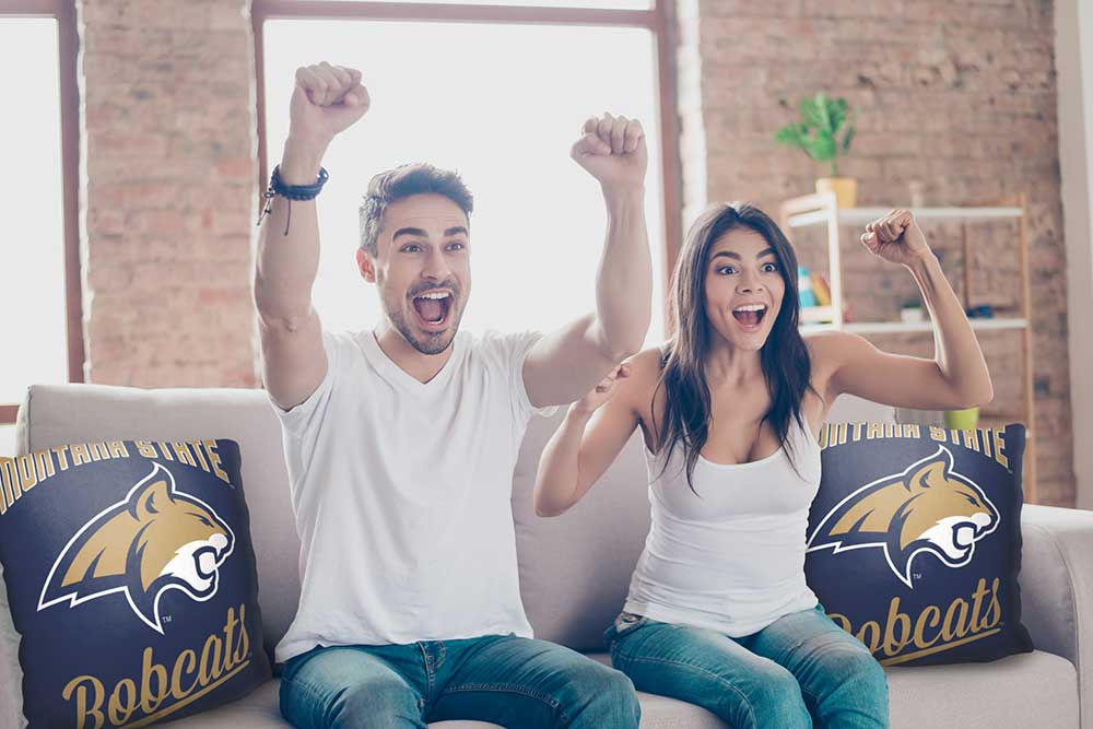 NCAA Montana State Bobcats Alumni Throw Pillow 18x18 Inches