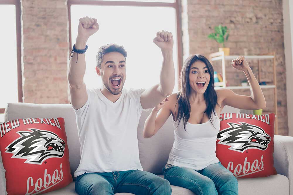 NCAA New Mexico Lobos Alumni Throw Pillow 18x18 Inches