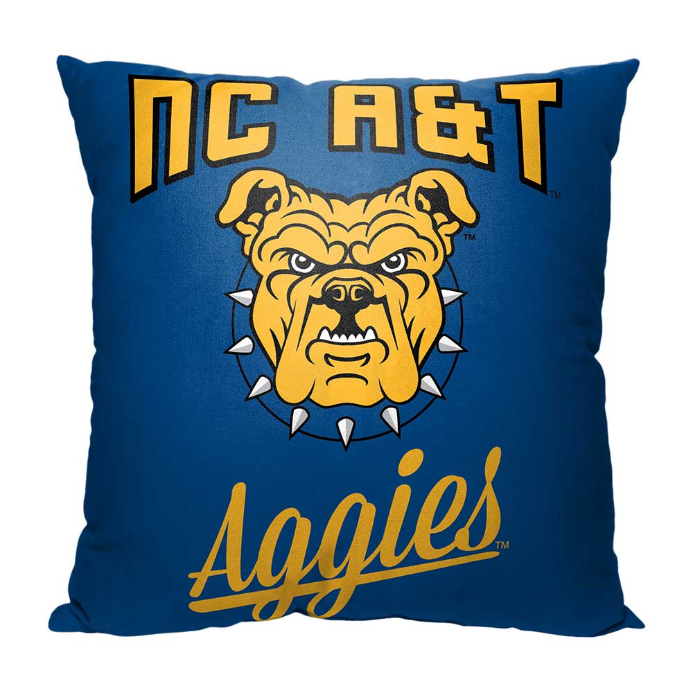 NCAA North Carolina A&T Aggies Alumni Throw Pillow 18x18 Inches