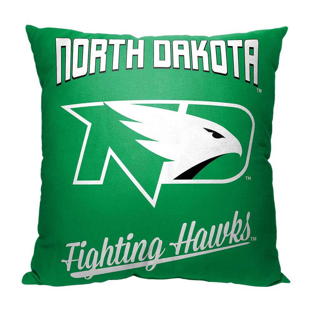 NCAA North Dakota Fighting Hawks Alumni Throw Pillow 18x18 Inches