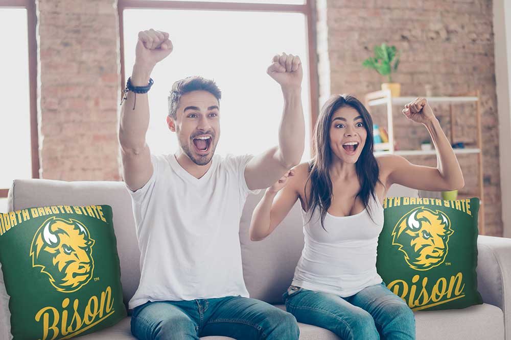 NCAA North Dakota State Bison Alumni Throw Pillow 18x18 Inches