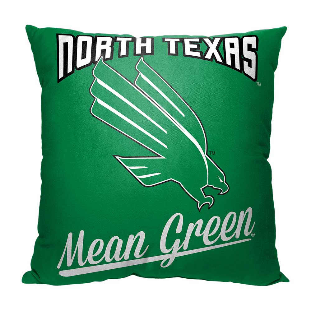 NCAA North Texas Mean Green Alumni Throw Pillow 18x18 Inches