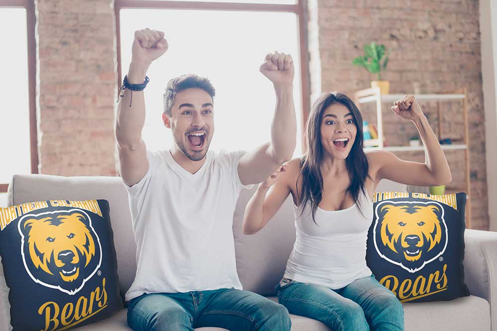 NCAA Northern Colorado Bears Alumni Throw Pillow 18x18 Inches