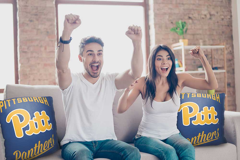 NCAA Pittsburgh Panthers Alumni Throw Pillow 18x18 Inches