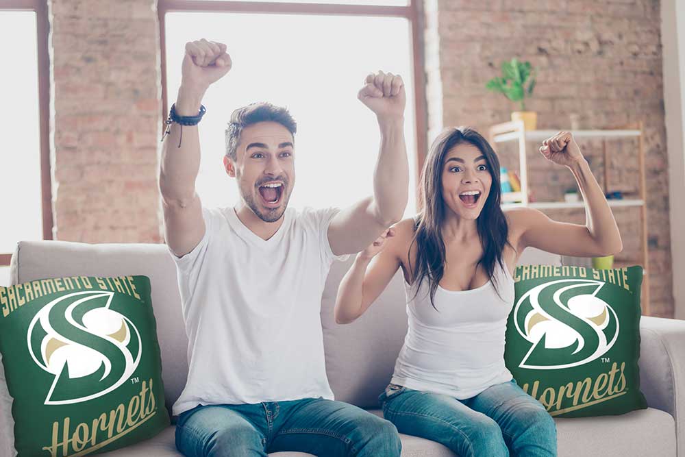 NCAA Sacramento State Hornets Alumni Throw Pillow 18x18 Inches