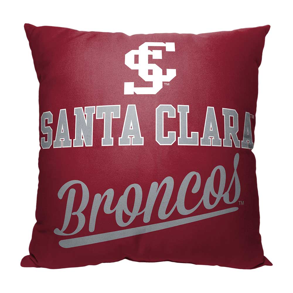NCAA Santa Clara Broncos Alumni Throw Pillow 18x18 Inches