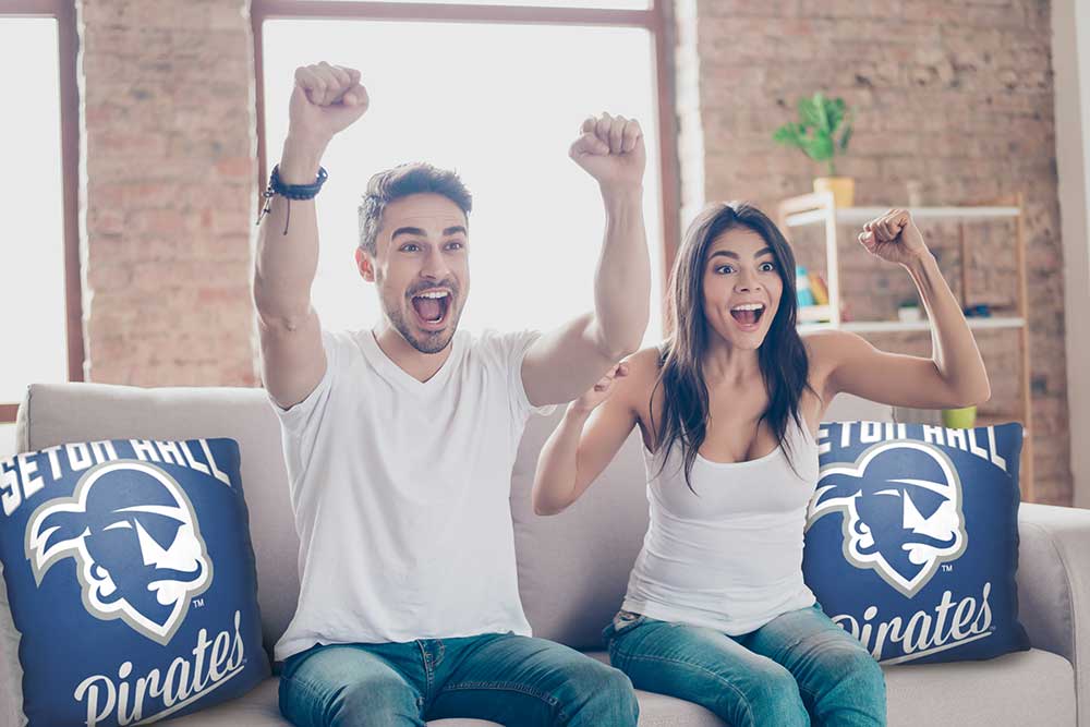 NCAA Seton Hall Pirates Alumni Throw Pillow 18x18 Inches