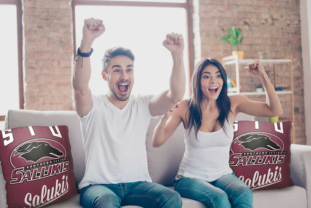 NCAA Southern Illinois Salukis Alumni Throw Pillow 18x18 Inches