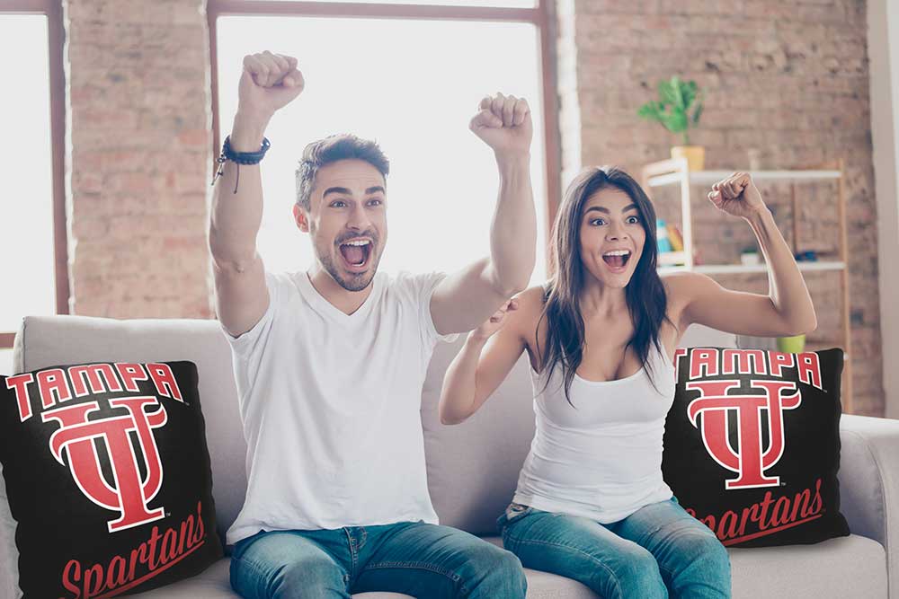 NCAA Tampa Spartans Alumni Throw Pillow 18x18 Inches