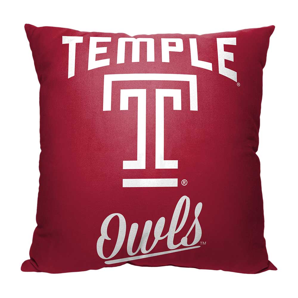 NCAA Temple Owls Alumni Throw Pillow 18x18 Inches