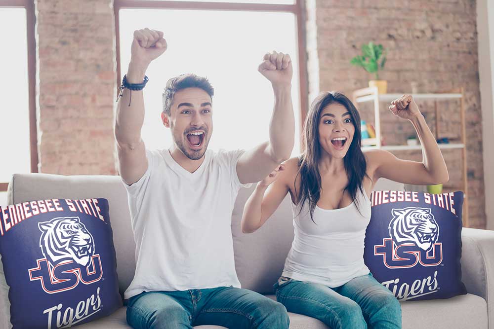 NCAA Tennessee State Tigers Alumni Throw Pillow 18x18 Inches