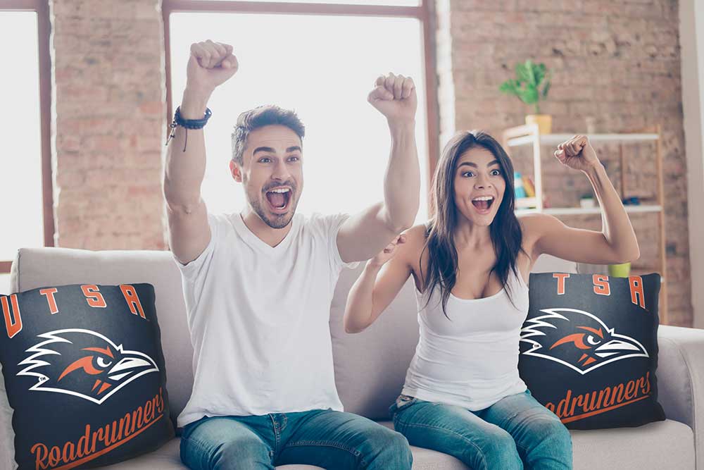 NCAA UTSA Roadrunners Alumni Throw Pillow 18x18 Inches