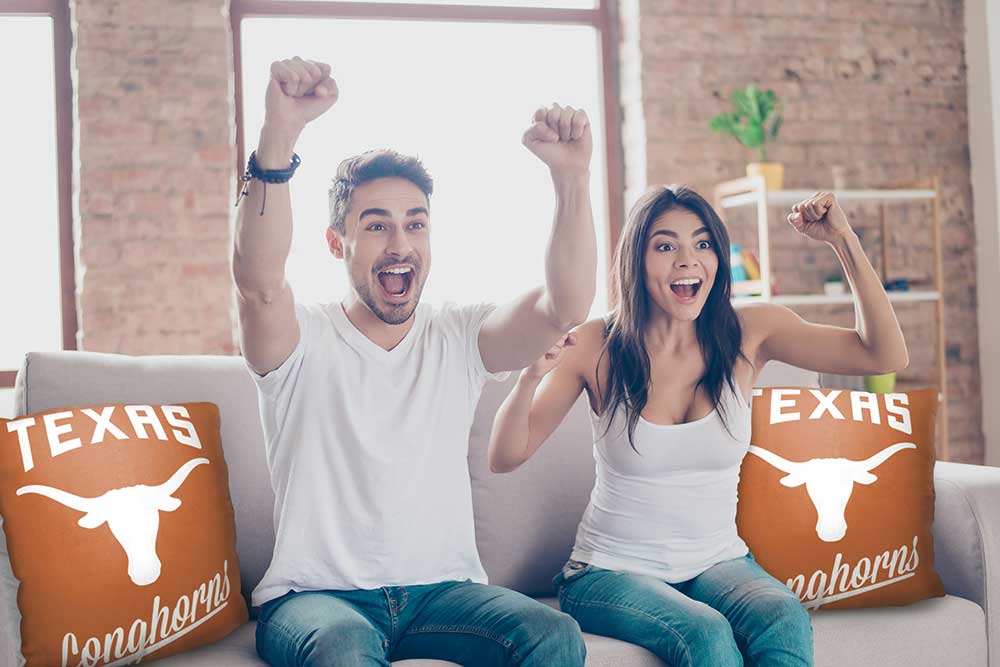 NCAA Texas Longhorns Alumni Throw Pillow 18x18 Inches