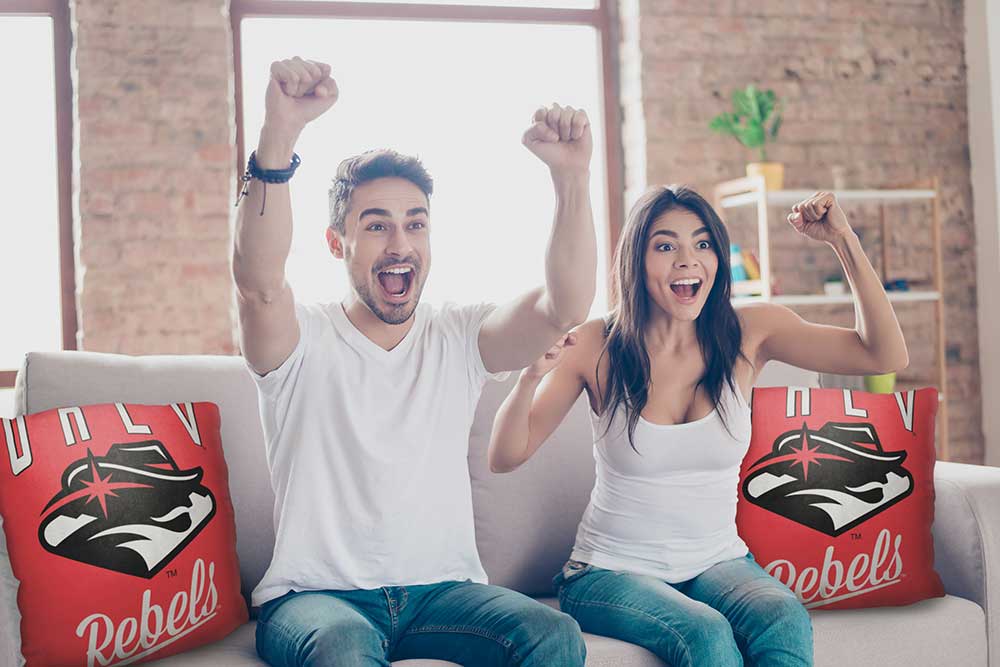 NCAA UNLV Rebels Alumni Throw Pillow 18x18 Inches