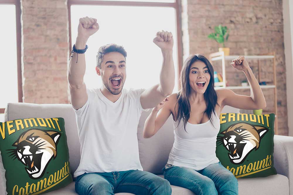 NCAA Vermont Catamounts Alumni Throw Pillow 18x18 Inches