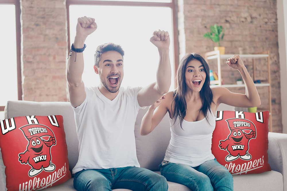 NCAA Western Kentucky Hilltoppers Alumni Throw Pillow 18x18 Inches