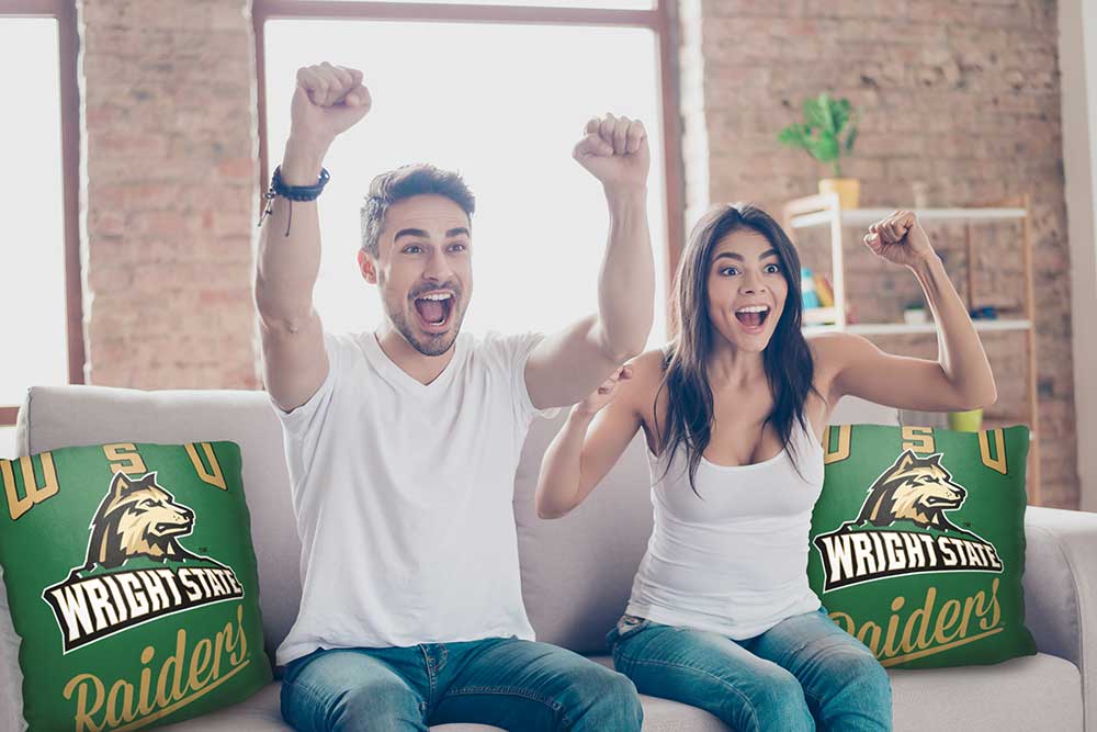 NCAA Wright State Raiders Alumni Throw Pillow 18x18 Inches