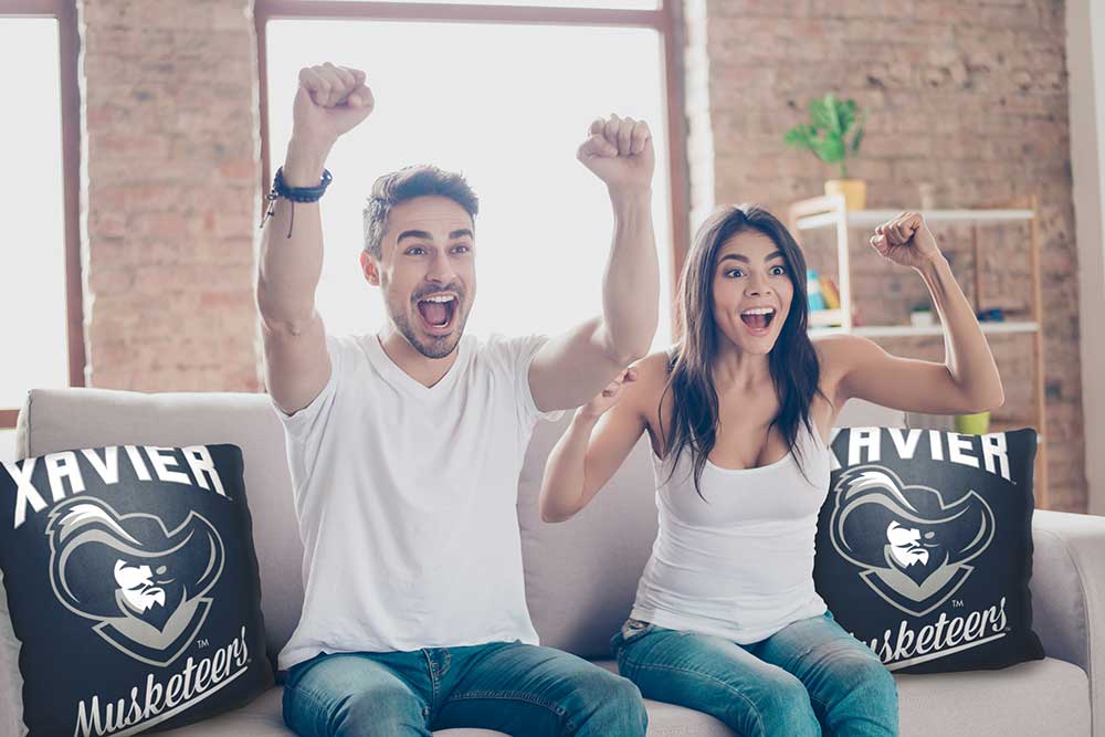 NCAA Xavier Musketeers Alumni Throw Pillow 18x18 Inches