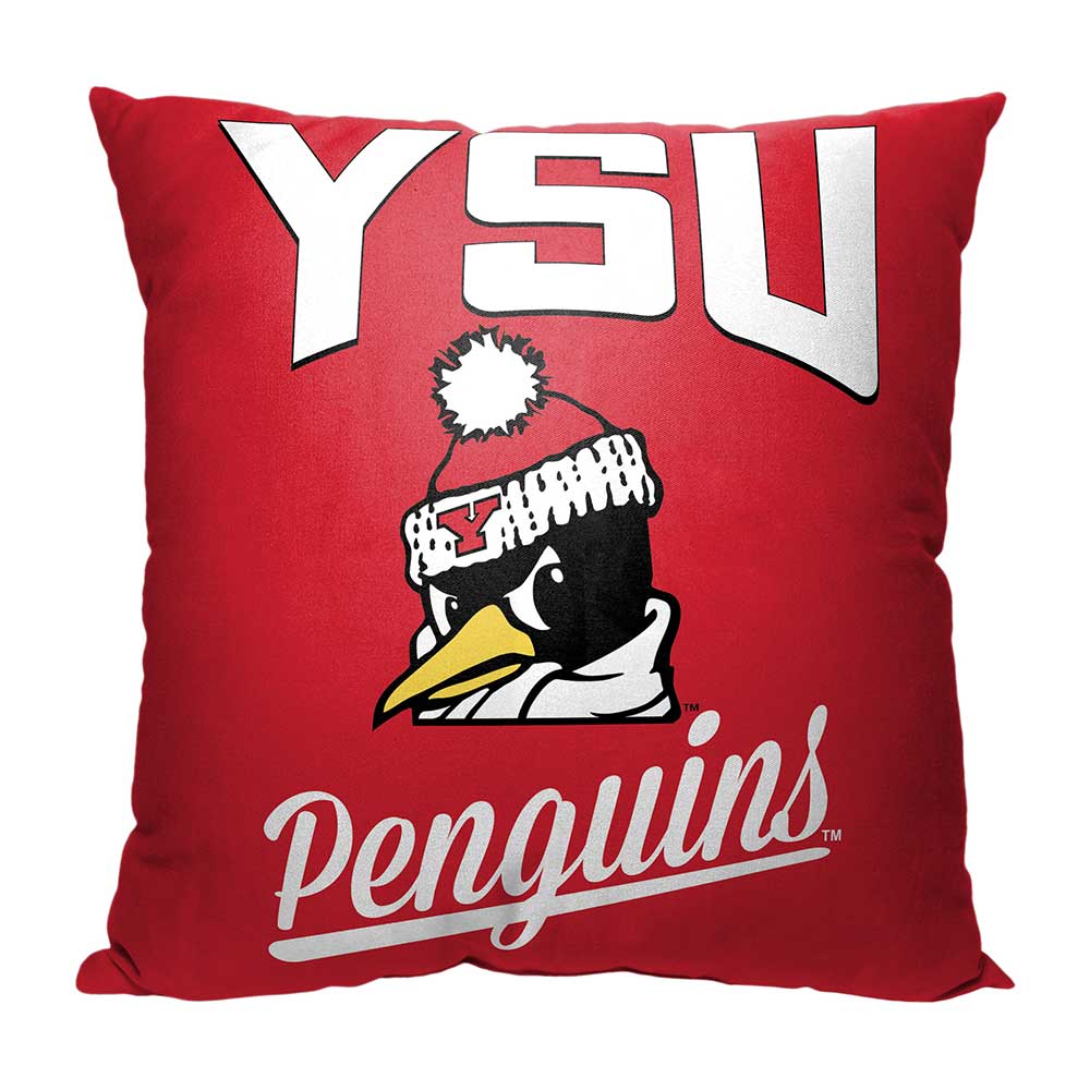 NCAA Youngstown State Penguins Alumni Throw Pillow 18x18 Inches