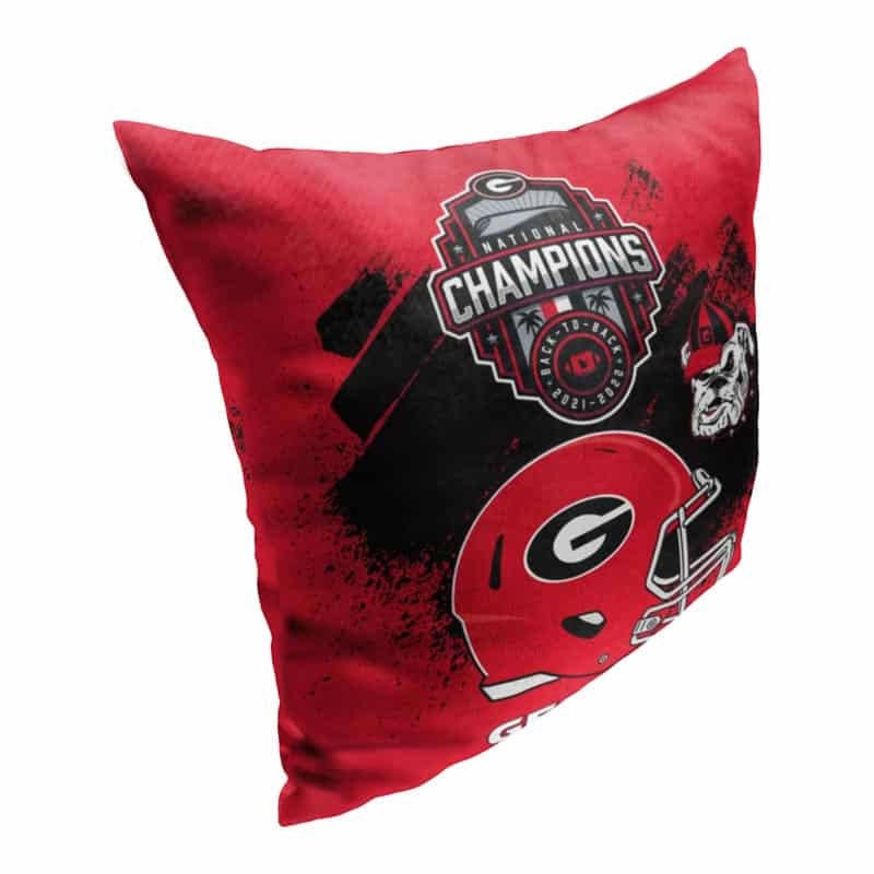 NCAA Georgia Bulldogs 2022 National Football Champions Pillow