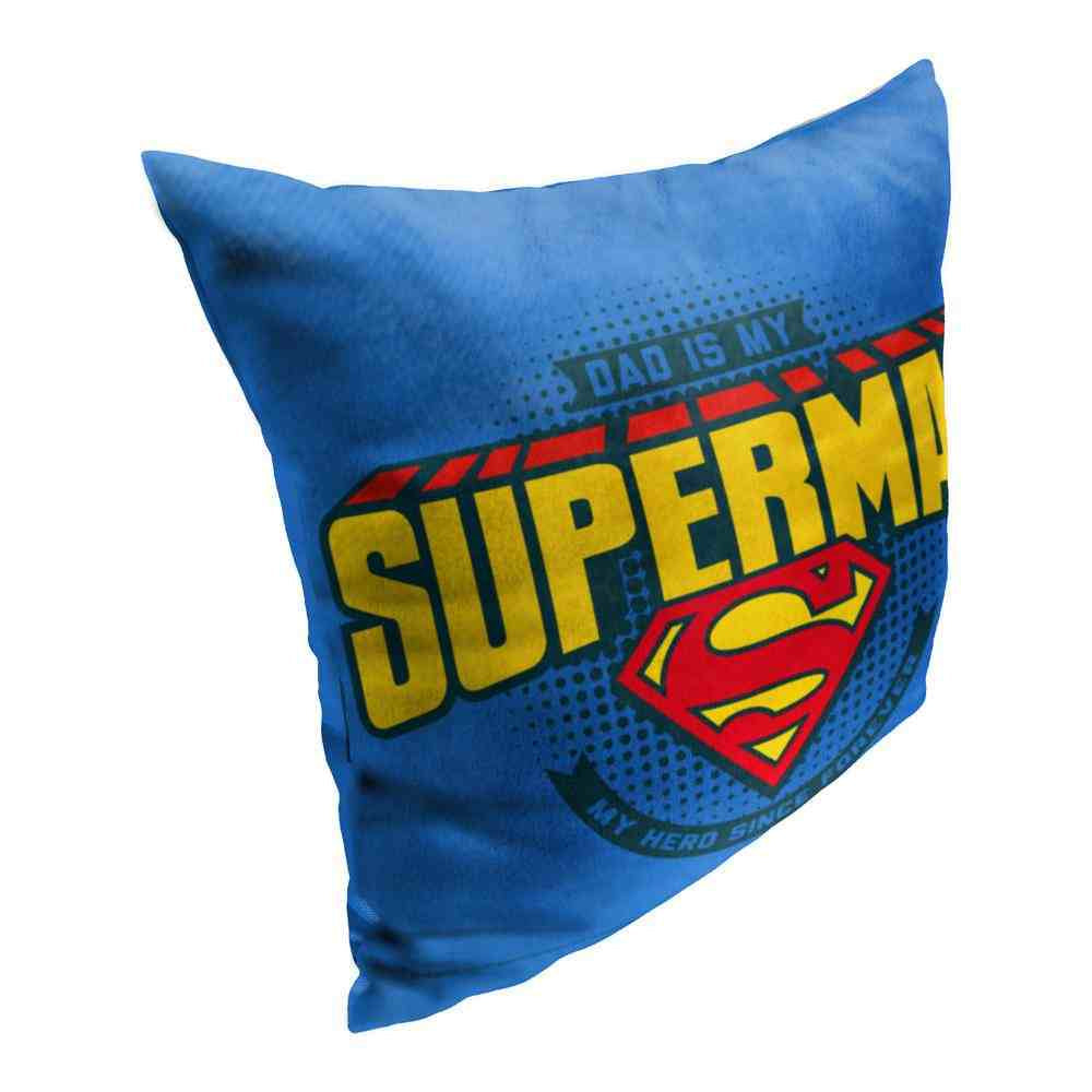 Warner Bros. Superman Dad Is Superrman Throw Pillow 18x18 Inches