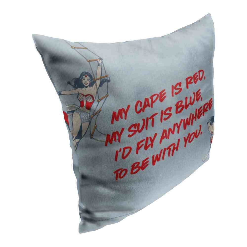 Warner Bros. Superman Fly To Be With You Throw Pillow 18x18 Inches