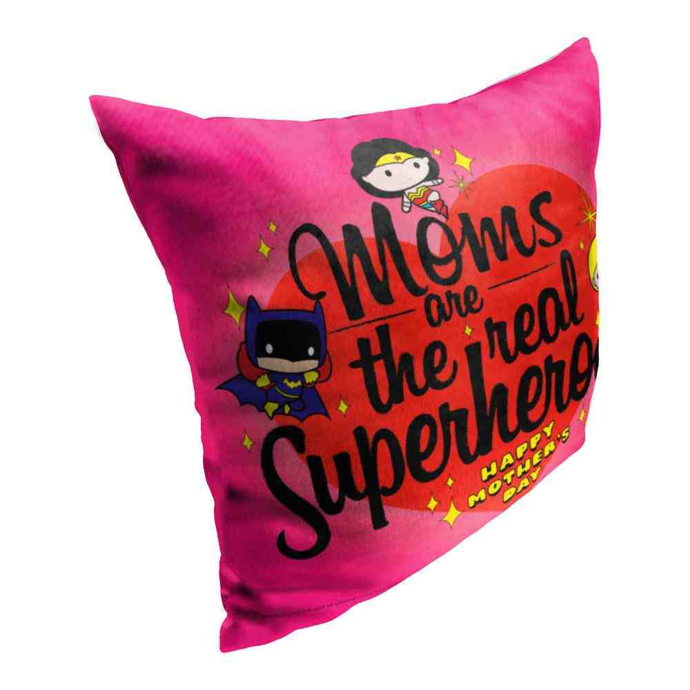 Warner Bros. Superman Moms Are The Real Supers Throw Pillow 18x18 Inches