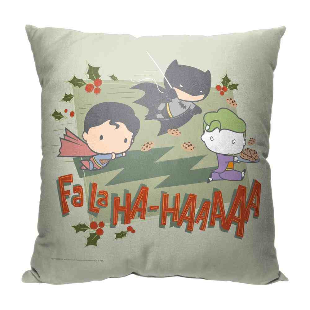 Warner Bros. Justice League Fa La Ha Throw Pillow 18x18 Inches