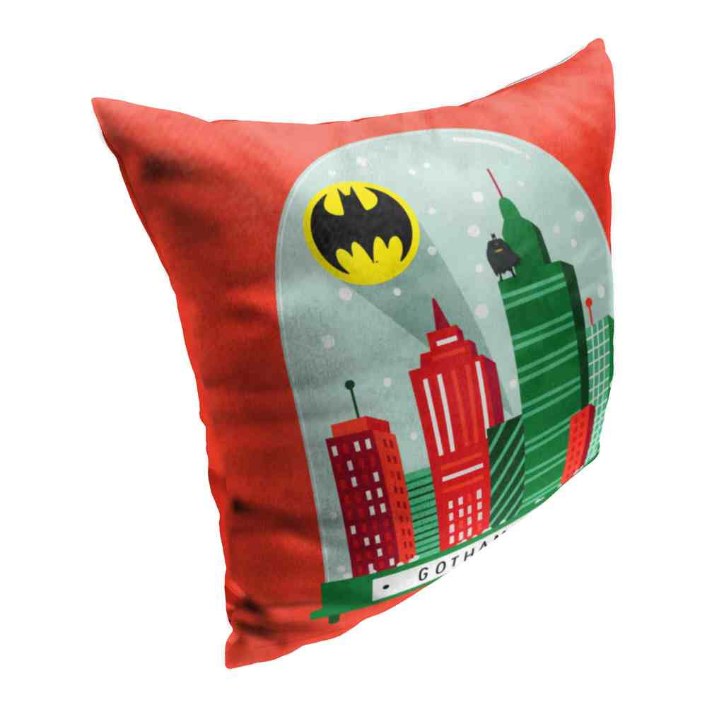 Warner Bros. Justice League Gotham Globe Throw Pillow 18x18 Inches