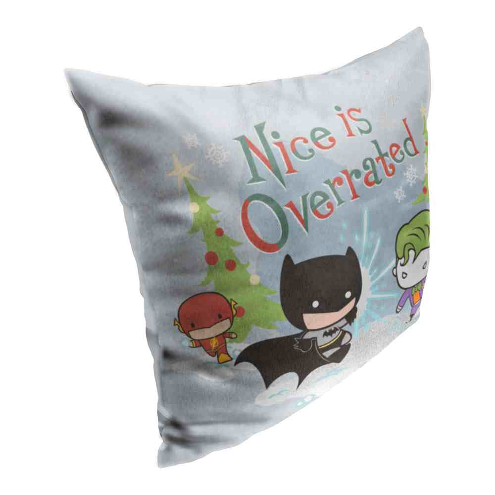 Warner Bros. Justice League Nice Is Overrated Throw Pillow 18x18 Inches