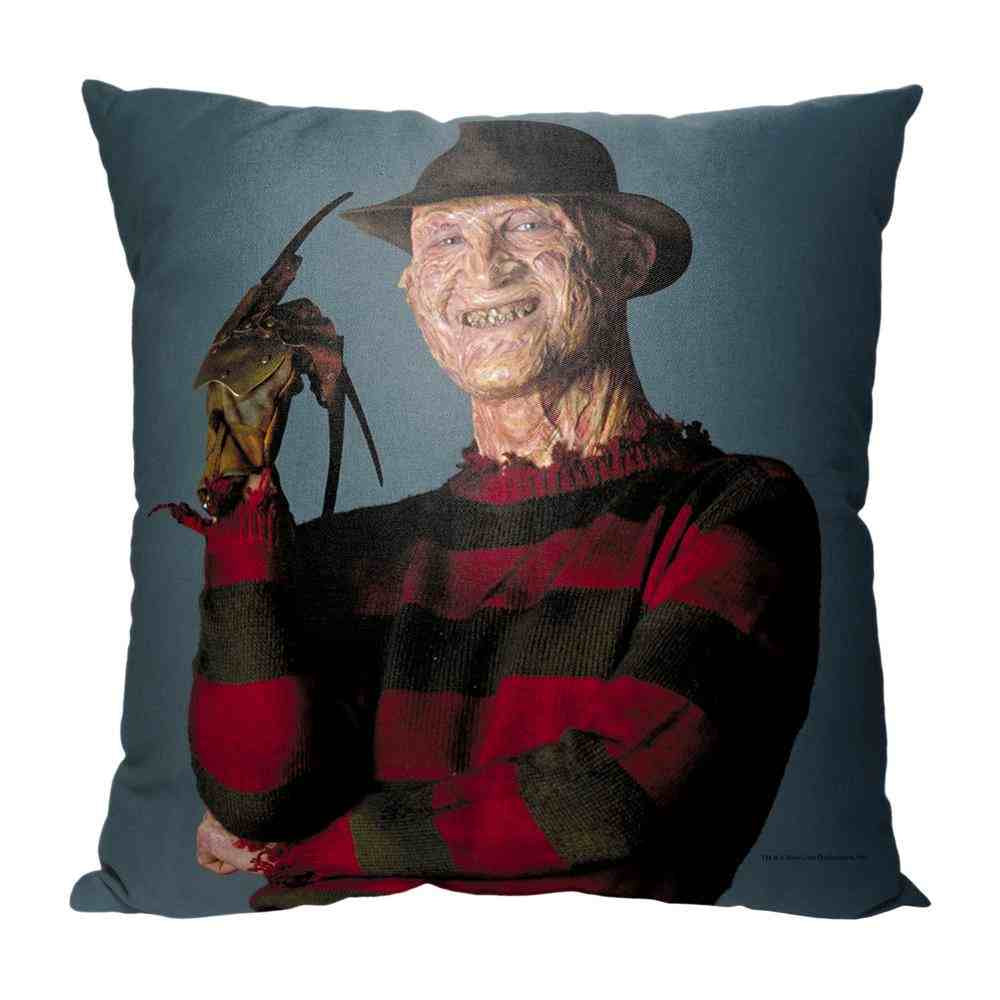 Warner Bros. Nightmare on Elm Street Freddy Poses Throw Pillow 18x18 Inches