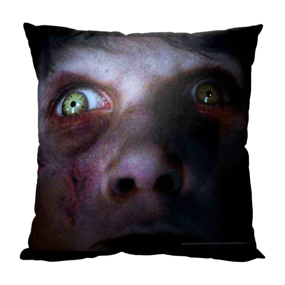 Warner Bros. The Exorcist A Demon's Eyes Throw Pillow 18x18 Inches