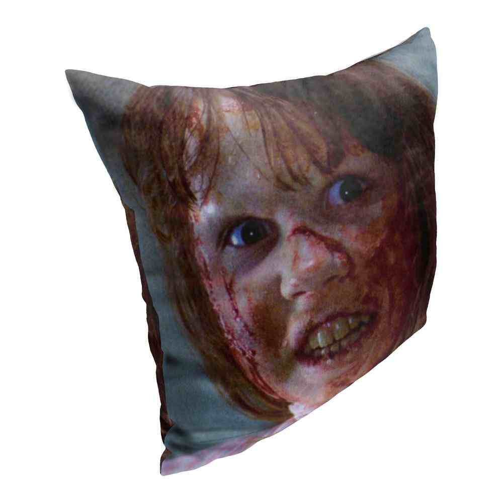 Warner Bros. The Exorcist Beginning To Turn Throw Pillow 18x18 Inches