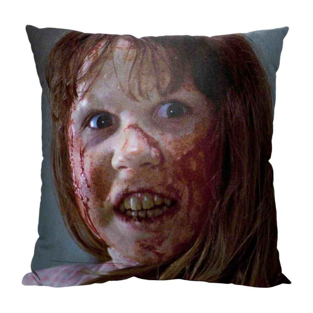Warner Bros. The Exorcist Beginning To Turn Throw Pillow 18x18 Inches